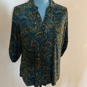 Rebecca Malone 3/4 Sleeve Stretch